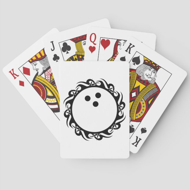 tribal BOWLING Playing Cards (Back)