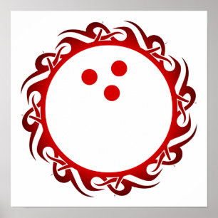 tribal bowling poster