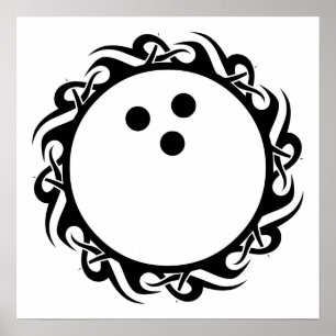 tribal bowling poster