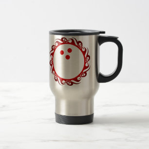 tribal bowling travel mug