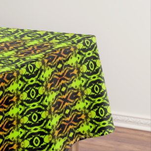 Tribal Brown & Black Pattern Tablecloth