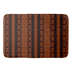 Tribal Brown Pattern Bath Mat