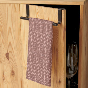 Tribal Brown Pattern Tea Towel