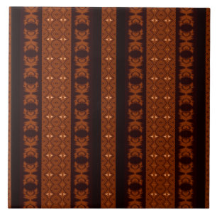 Tribal Brown Pattern Tile