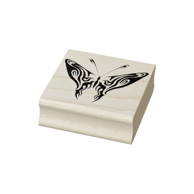 tribal butterfly abstract art stamp (Stamp)