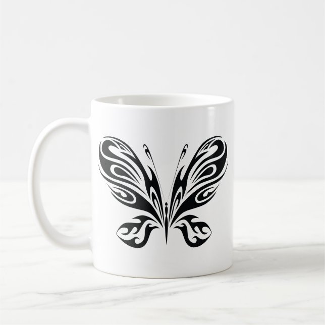 Tribal Butterfly Coffee Mug (Left)