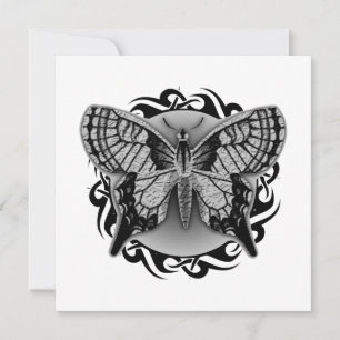 tribal butterfly invitation
