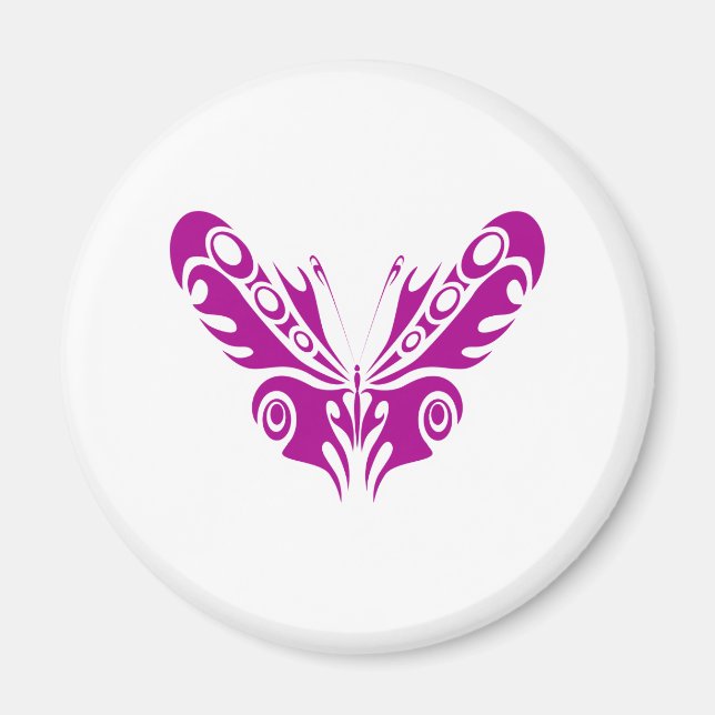 Tribal Butterfly Tattoo Design Magnet (Front)