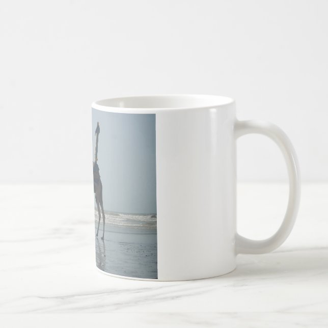 Tribal Camel Ride: Morning Tide Sands & Sea Coffee Mug (Right)