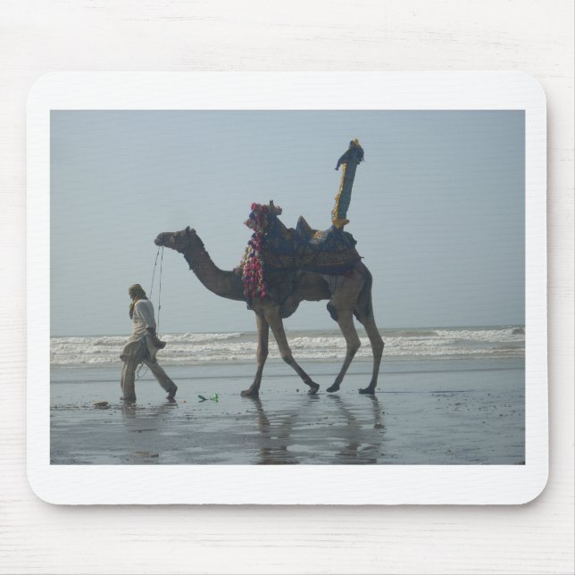 Tribal Camel Ride: Morning Tide Sands & Sea Mouse Mat (Front)