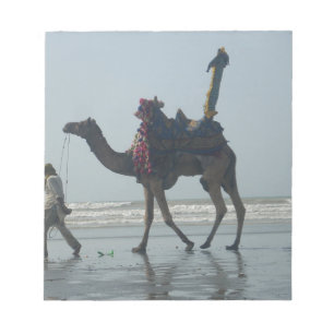Tribal Camel Ride: Morning Tide Sands & Sea Notepad