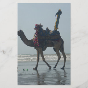 Tribal Camel Ride: Morning Tide Sands & Sea Stationery