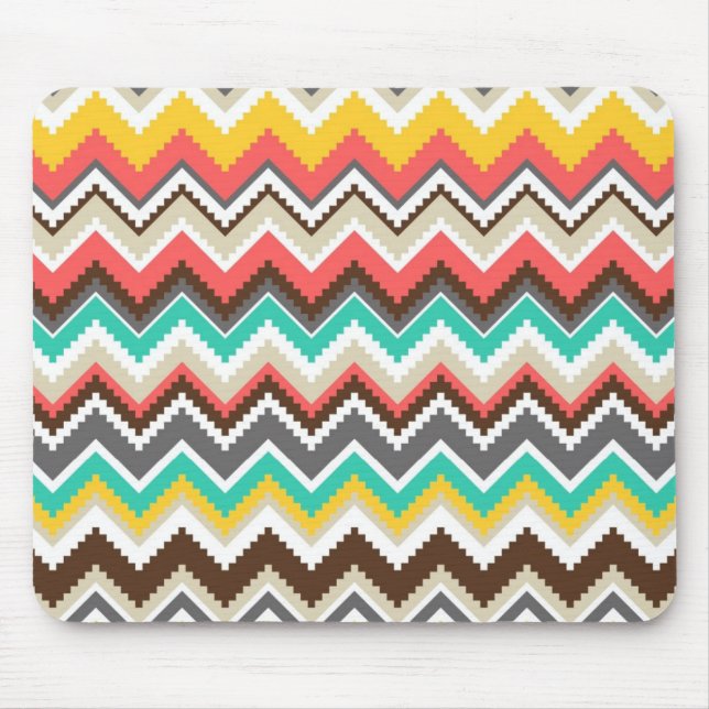 Tribal Chevron Mouse Mat (Front)