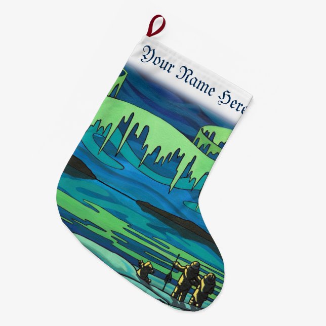 Tribal Christmas Stockings Personalised Stockings (Front (Hanging))