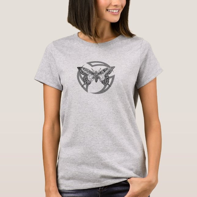 Tribal Circle Moth Women's Shirt (Front)
