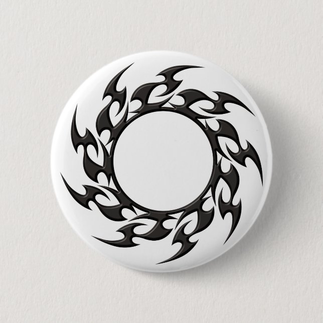 Tribal Circle Tattoo 6 Cm Round Badge (Front)