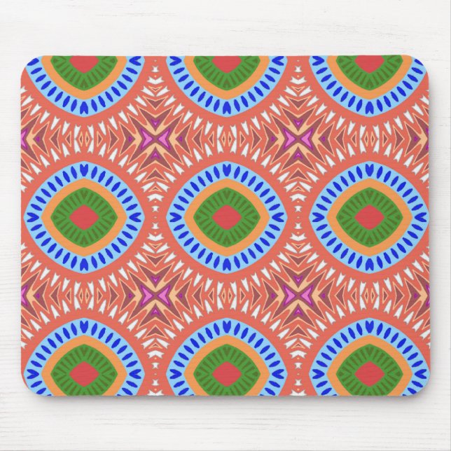 Tribal Circles Mouse Mat (Front)