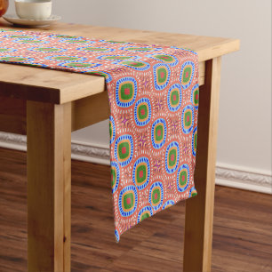 Tribal Circles Short Table Runner
