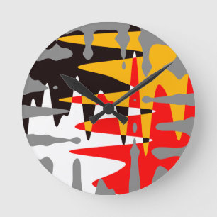 Tribal Clock Modern Native Art Wall Clocks Decor