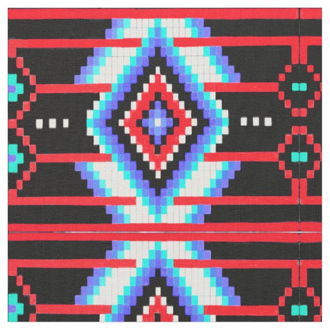 Tribal Collection Red Fabric (Close Up)