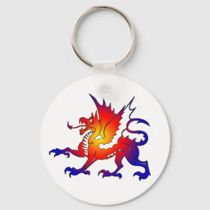 Tribal Colour Dragon Keychain