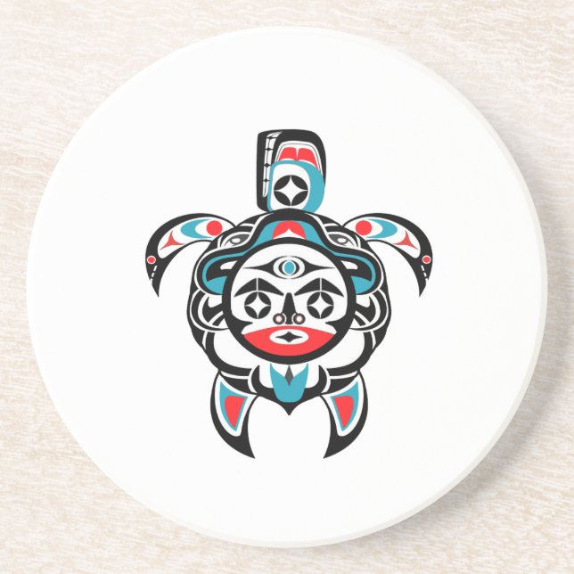 Tribal Compass Coaster (Front)