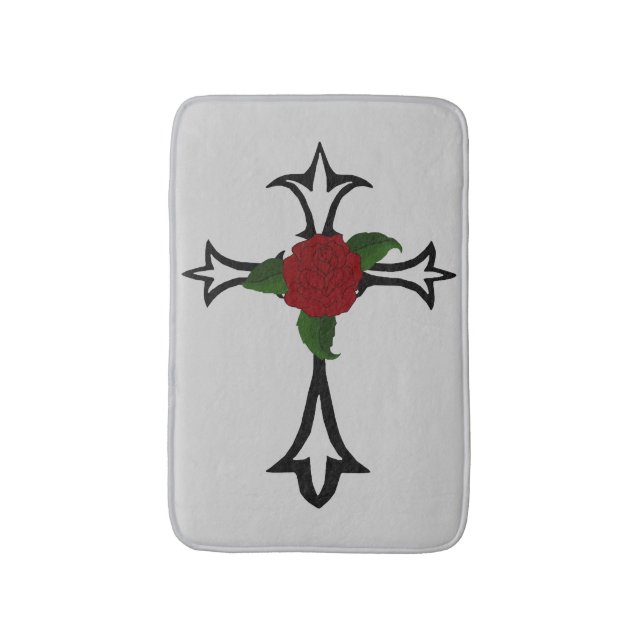 Tribal Cross Bath Mat (Front Vertical)