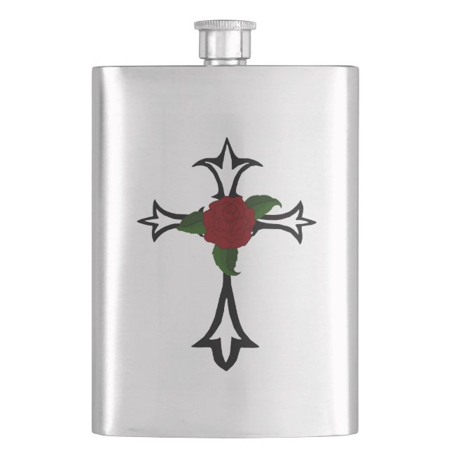 Tribal Cross Flask (Front)