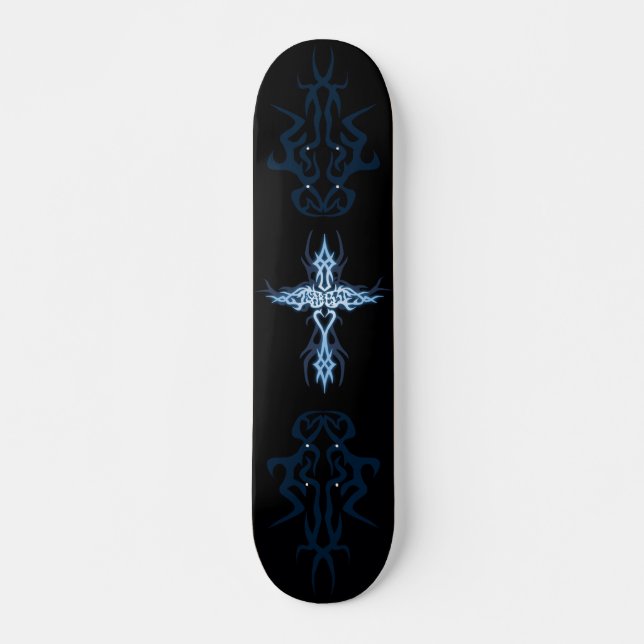 Tribal Cross Skateboard (Front)