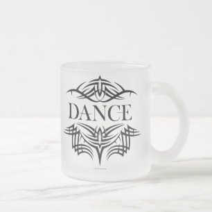 Tribal Dance (plain) Frosted Glass Coffee Mug