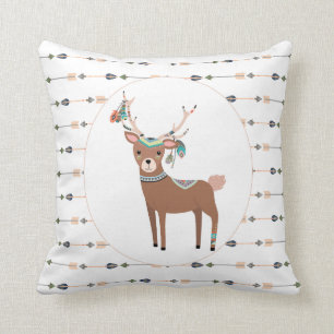 Tribal Deer And Arrows Cushion