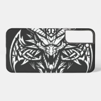 Tribal Demon Head Graphic by BurnsInHell