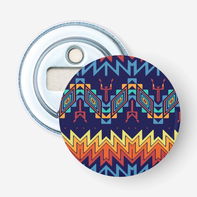Tribal design abstract design bottle opener (Front)