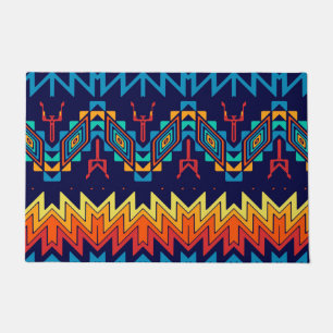 Tribal design abstract design doormat