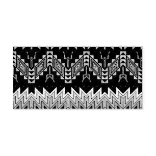 Tribal design abstract design self-inking stamp