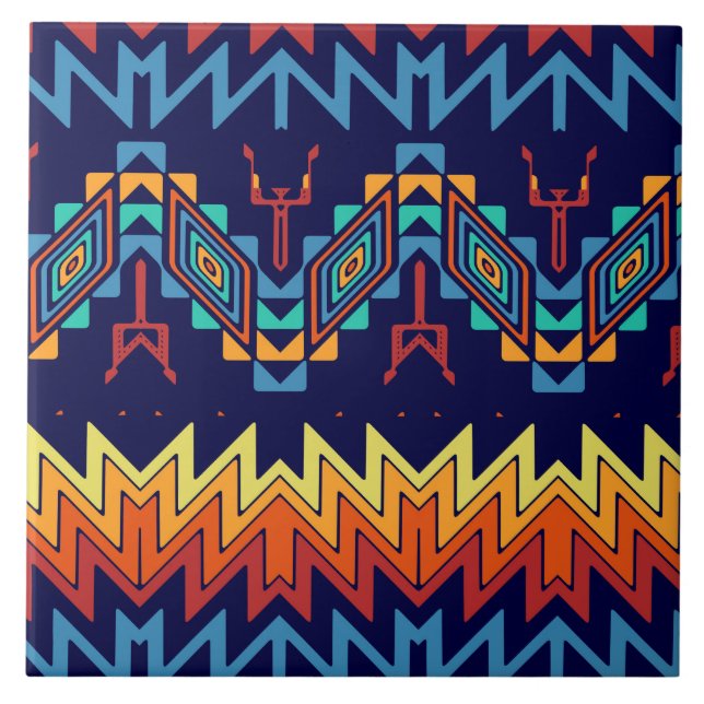 Tribal design abstract design tile (Front)