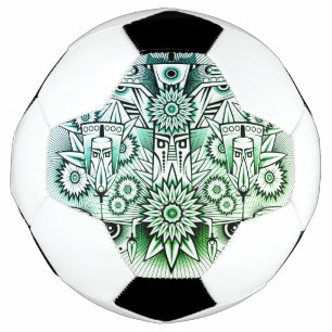Tribal Design Green Tint Football