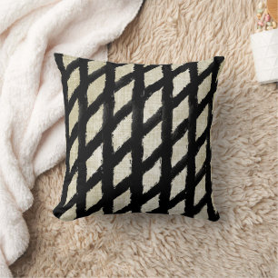 Tribal Diamond iKat Pattern Design Pillow