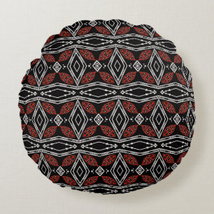 Tribal Diamond Round Cushion