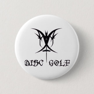 Tribal Disc Golf Logo Button