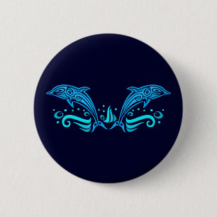 Tribal Dolphins button