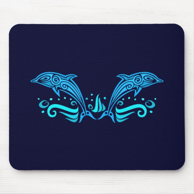 Tribal Dolphins mousepad (Front)