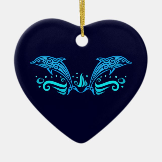 Tribal Dolphins ornament (Front)