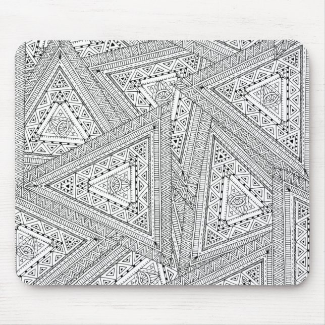 Tribal Doodle 2 Mouse Mat (Front)