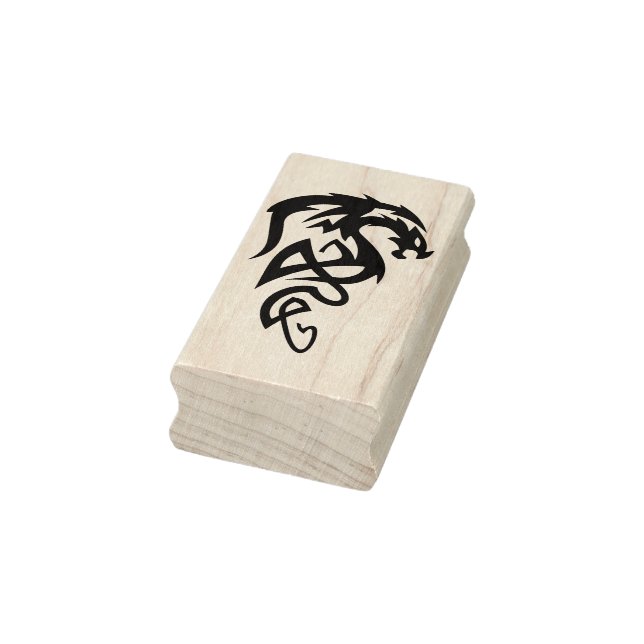 tribal dragon art stamp (Stamp)