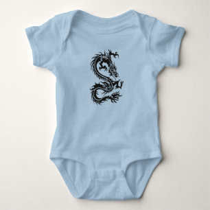 tribal dragon baby bodysuit