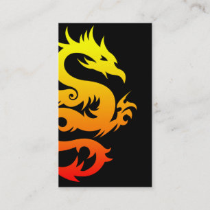 tribal dragon business card