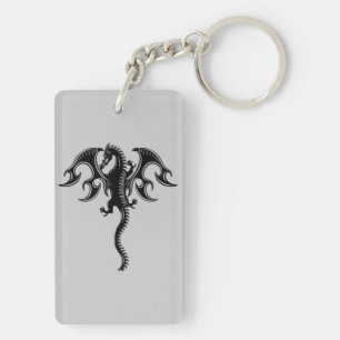 Tribal Dragon Key Ring