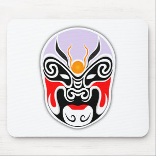 Tribal Dragon Mask Mouse Mat