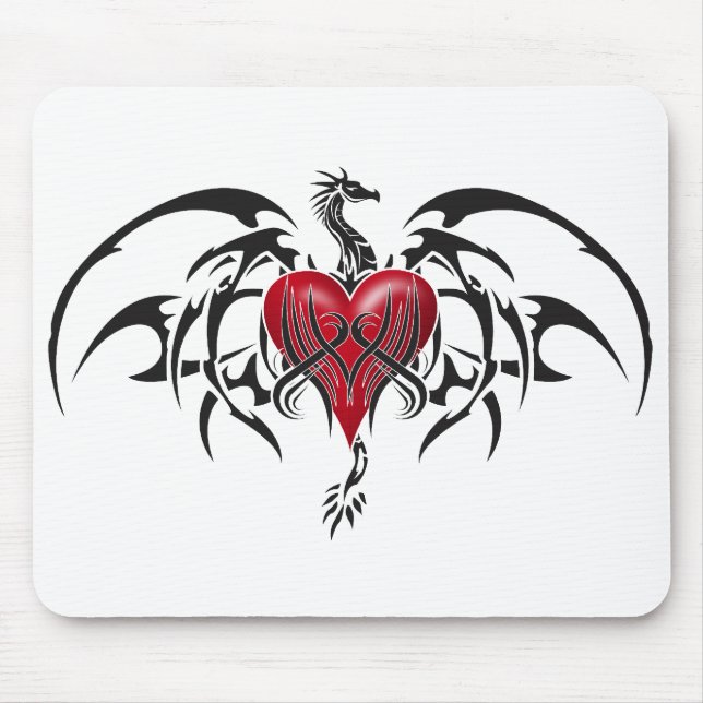 Tribal dragon mouse mat (Front)